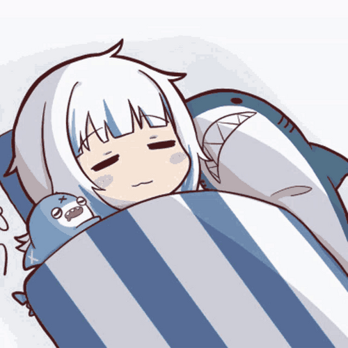 Cute Sleeping Anime Girl
