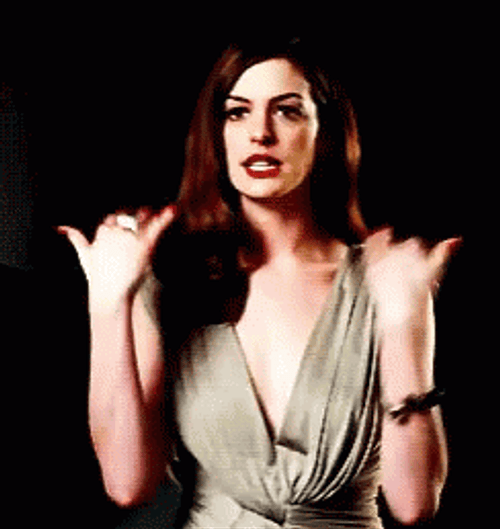 Anne Hathaway Emphasizing Her Looks