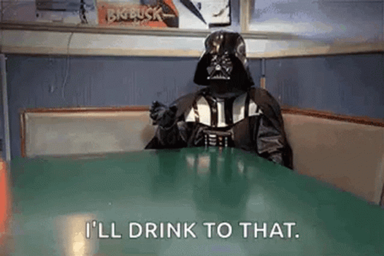 Darth Vader Drinks Beer