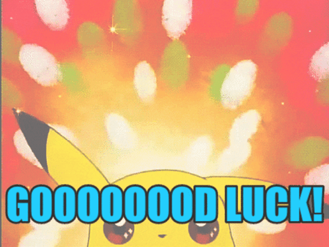 Good Luck Wish Pikachu Pokemon