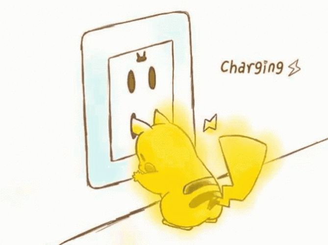 Cute Charging Pikachu