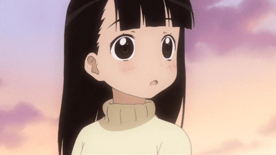 Blushing Shy Anime Girl
