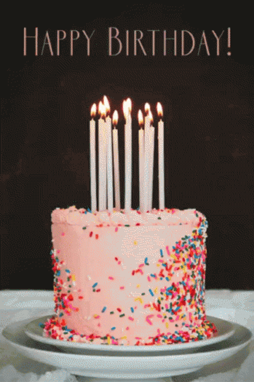 Happy Birthday Sprinkled Cake