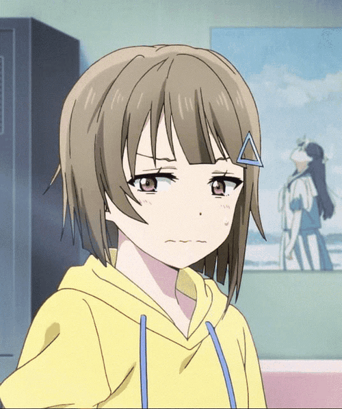 Nervous Anime Girl Stare
