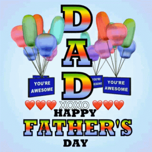 Happy Fathers Day Awesome Balloons