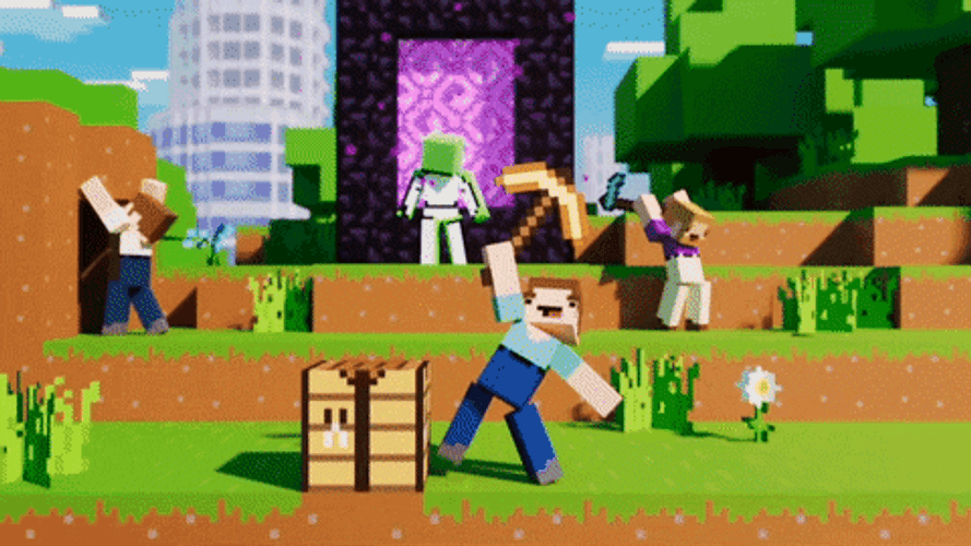 Minecraft Busy Mobs