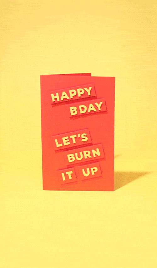 Funny Birthday Burn It Up