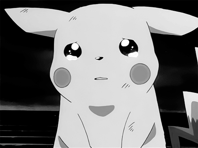 Sad Anime Pikachu Crying