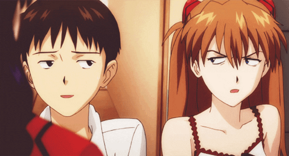 Evangelion Shinji Annoyed Asuka