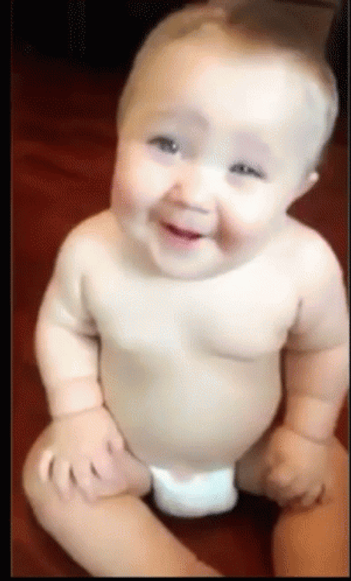 Shirtless Baby Smile