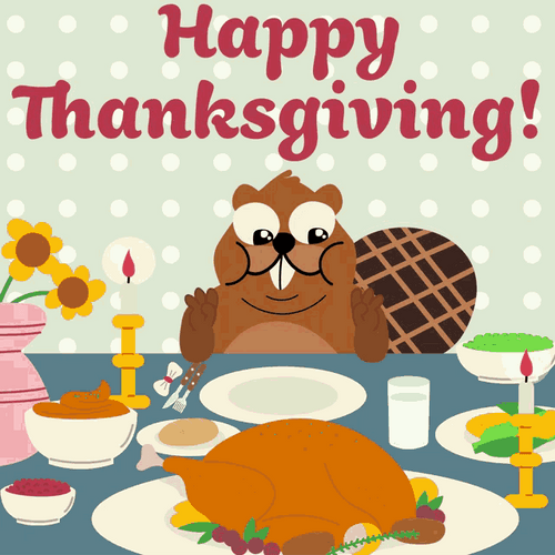 Happy Thanksgiving Beaver