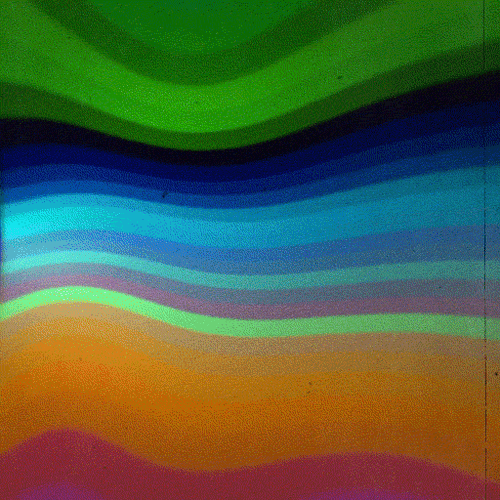 Horror Rainbow Color Waves