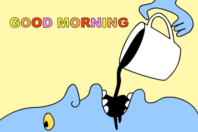 Animated Funny Good Morning Coffee