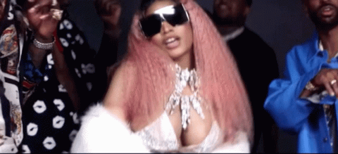Nicki Minaj Pink Curls