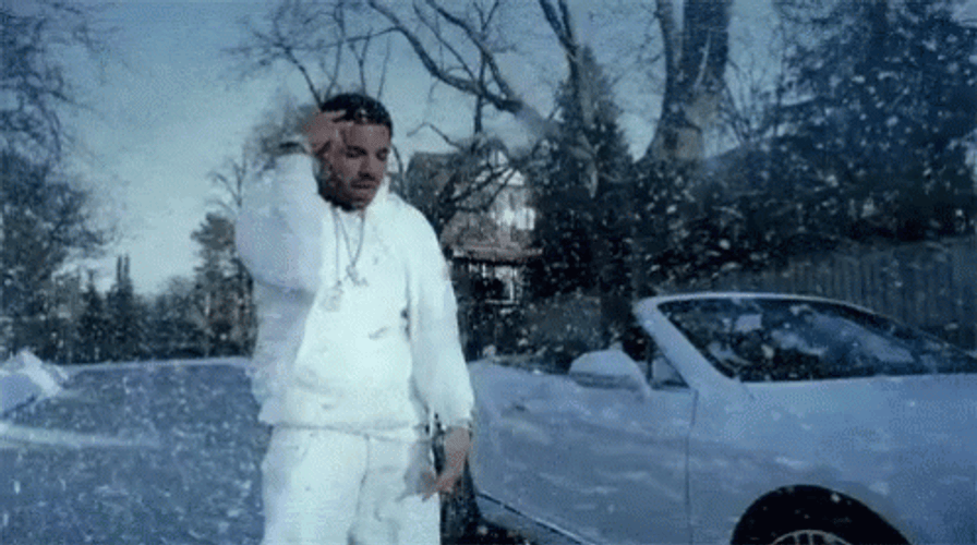 Rapper Drake Snow Dance