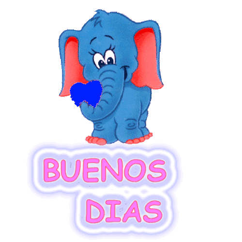 Buenos Dias Animated Elephant