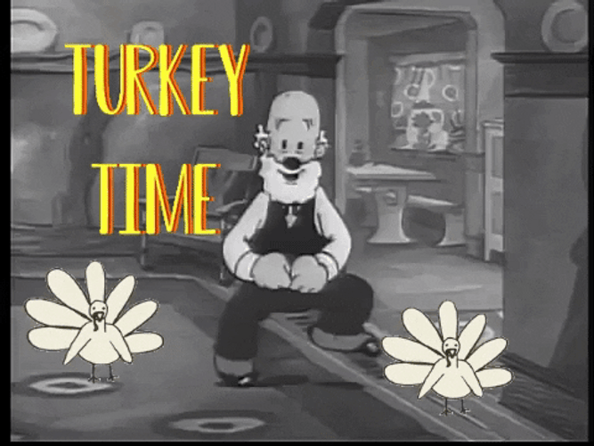 Vintage Dancing Turkey Time