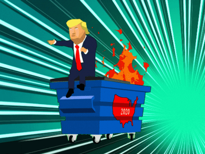 Trump Dumpster Fire Meme