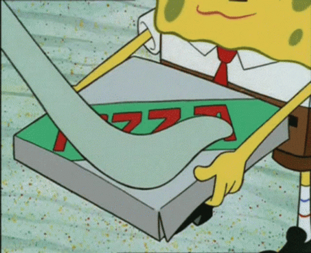 Spongebob Pizza Box