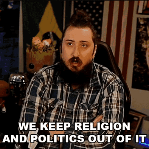 Religious Man Politics Out