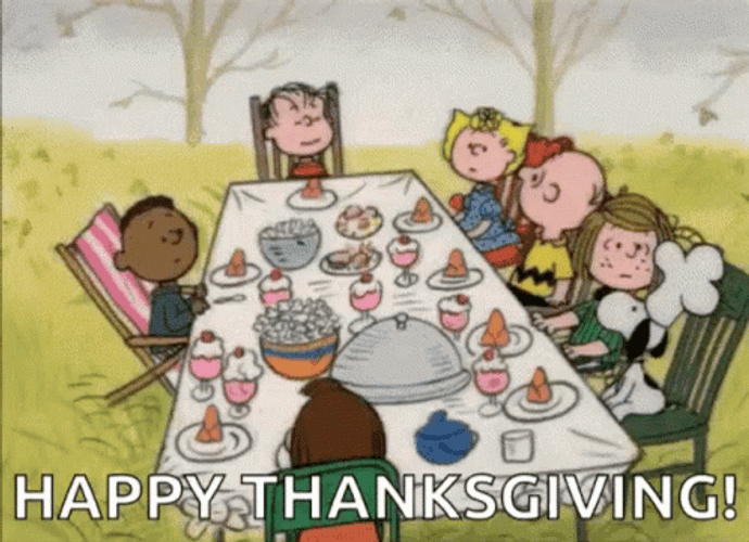Happy Thanksgiving Peanuts Characters