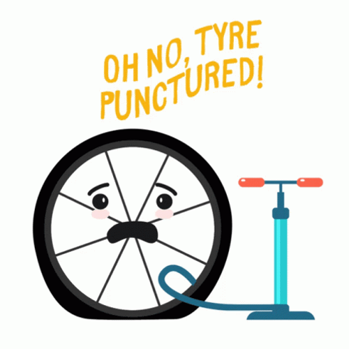 Oh No Tyre Punctured