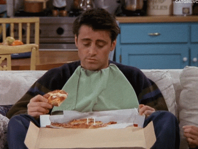 Friends Joey Eating Pizza Reaction