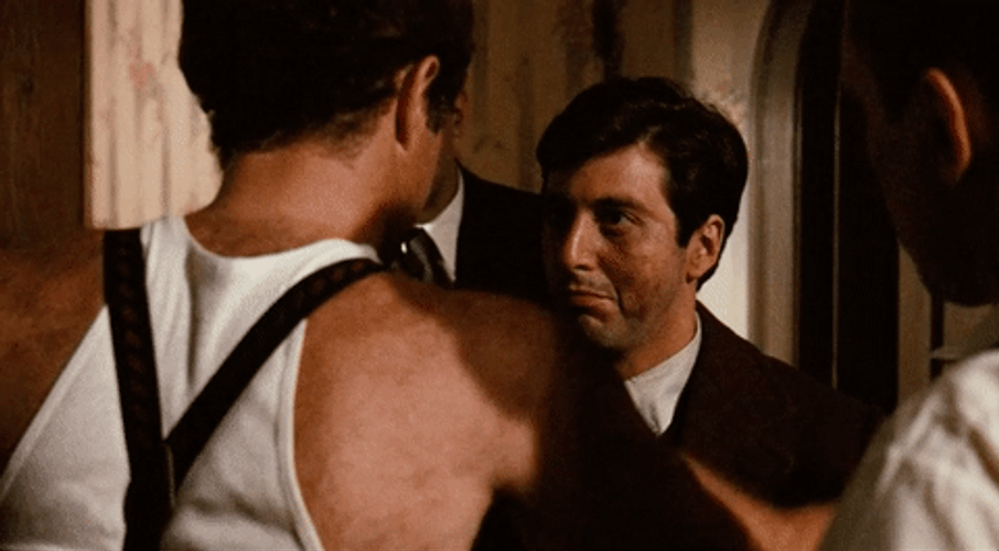 Al Pacino Hugging Sonny Corleone