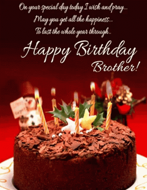 Happy Birthday Brother Wishes GIF UINona GIFs