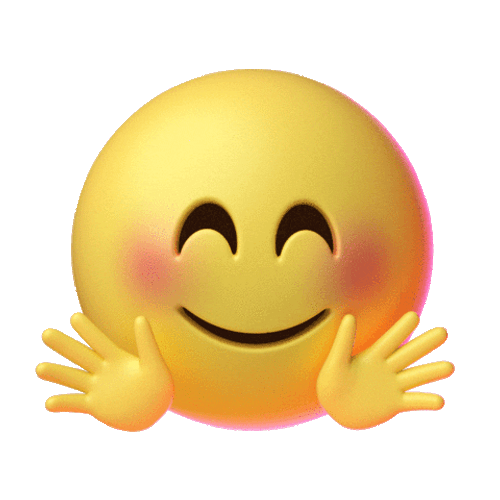 Blushing Hug Emoji