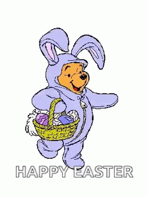 Happy Easter Day Pooh