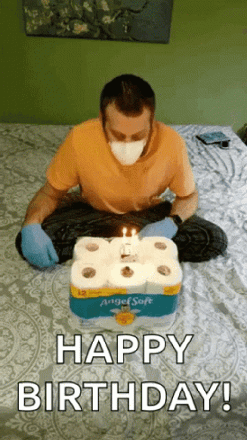 Happy Birthday Meme Tissue Cake