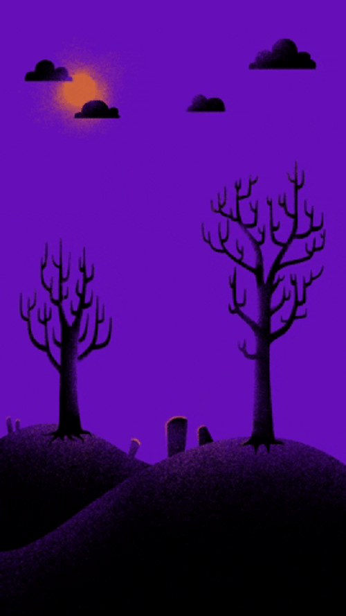 Purple Halloween Aesthetic Animated