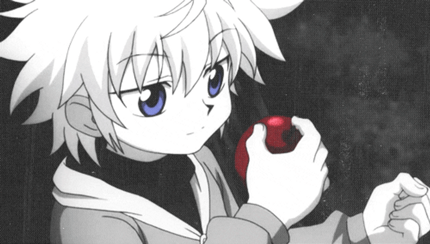 Killua Kid Eating Apple