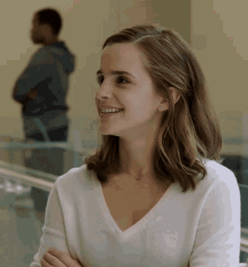 Emma Watson Delightfully Smiling