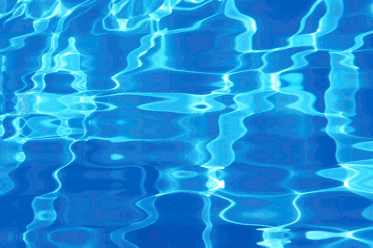 Blue Pool Water Reflection