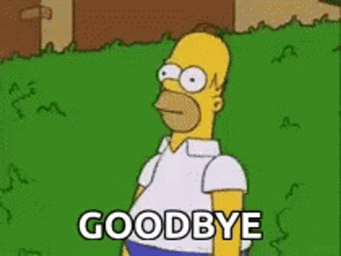 Homer Simpson Goodbye