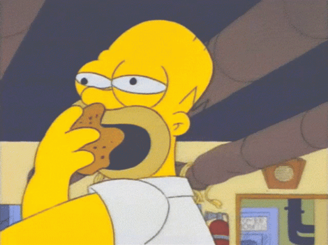 Hungy Homer Simpson Eating