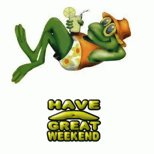 Have A Great Weekend Frog Summer
