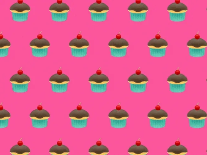 Cupcake Pattern Animated