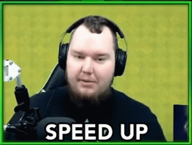 Speed Up Expedite Gamer Man