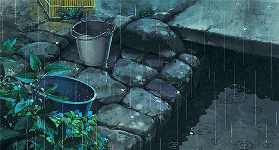 Anime Rainy Scene