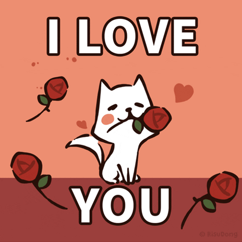 I Love You Cat Rose