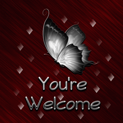 You&re Welcome Butterly