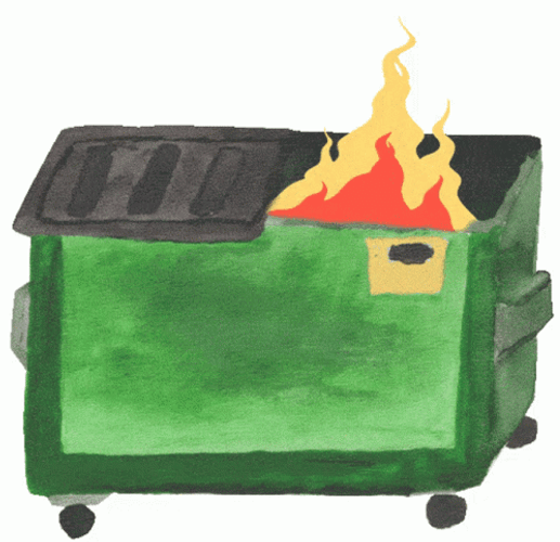 Simple Animated Dumpster Fire