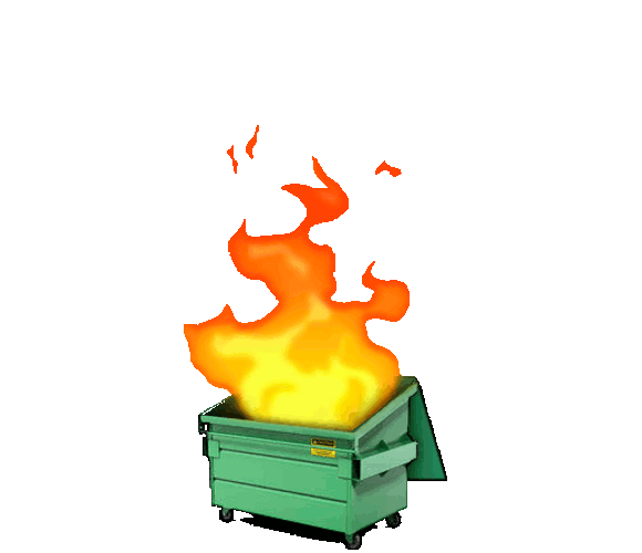 Dumpster Fire Clipart