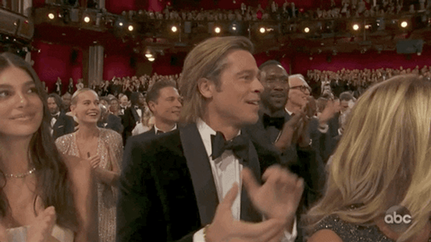 Brad Pitt Clapping Hands