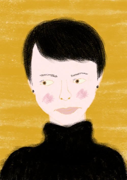 Blushing Portrait Painting
