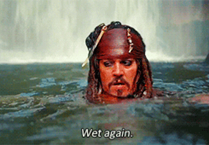 Johnny Depp Wet Again