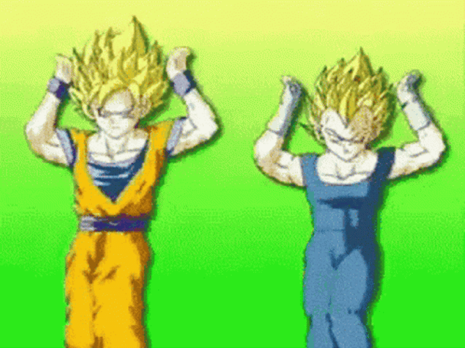 Dragon Ball Goku Vegeta Dancing